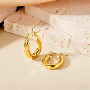 YX4TY Ear Clip Style Gold 20mm