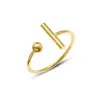 Wholesale PVD Coated Real Gold Plated 18K Gold Geometric 304 Stainless Steel Fashion Waterproof Non Tarnish