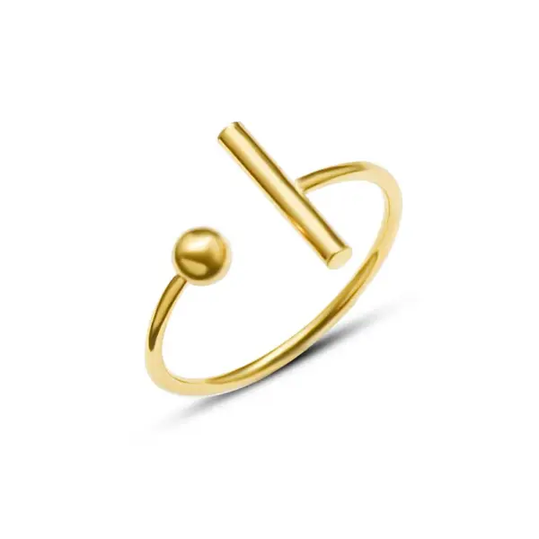 Wholesale PVD Coated Real Gold Plated 18K Gold Geometric 304 Stainless Steel Fashion Waterproof Non Tarnish