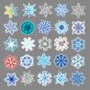 Wholesale 50pcs/pack snowflake graffiti winter small fresh DIY luggage stickers