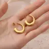 Wholesale 304 Stainless Steel Copper Geometric Electroplating PVD Coated Artificial Pearls 18K Gold Plated 18K Gold Ear Studs