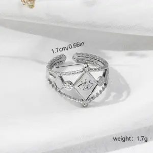 Silver / One Size / Square Eye