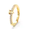 Wholesale Unisex Fashion Letter Copper Zircon Rings Plating Inlaid Zircon