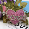 Wholesale Diamond studded LOVE love keychain
