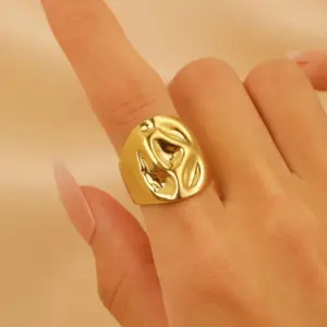 13 18K Real Gold Pleated 12365