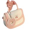 Wholesale 2025 New Bag Cute Junior High School Student Saddle Bag Japanese Style Biscuit Off-White Satchel Shoulder Crossbody Bag for Women Spring and Summer