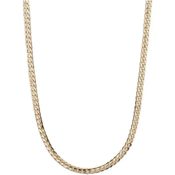Wholesale Punk Simple Style Solid Color Titanium Steel Plating Necklace