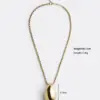 Wholesale Jewelry Elegant Simple Style Water Droplets 304 Stainless Steel Plating Stainless Steel Necklaces