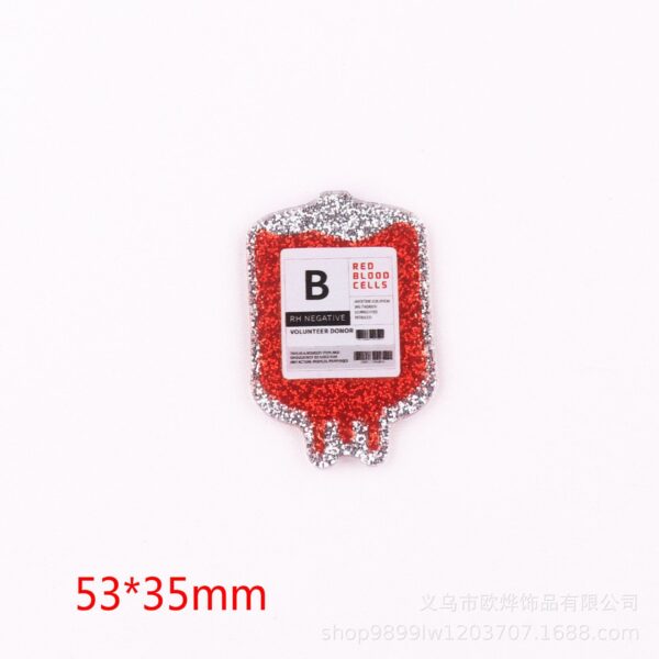 Wholesale New loose powder cross-border cartoon organ medical love bag jewelry acrylic cute DIY patch accessories