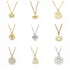Wholesale Jewelry Fashion Lotus Stainless Steel Necklace