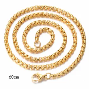Square Pearl Chain / Gold