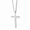 PVD Coated Real Gold Plated 18K Gold Cross 304 Stainless Steel Simple Style Waterproof Non Tarnish 304 Stainless Steel Pendant Necklace