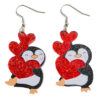 Wholesale Cute dwarf glitter acrylic earrings