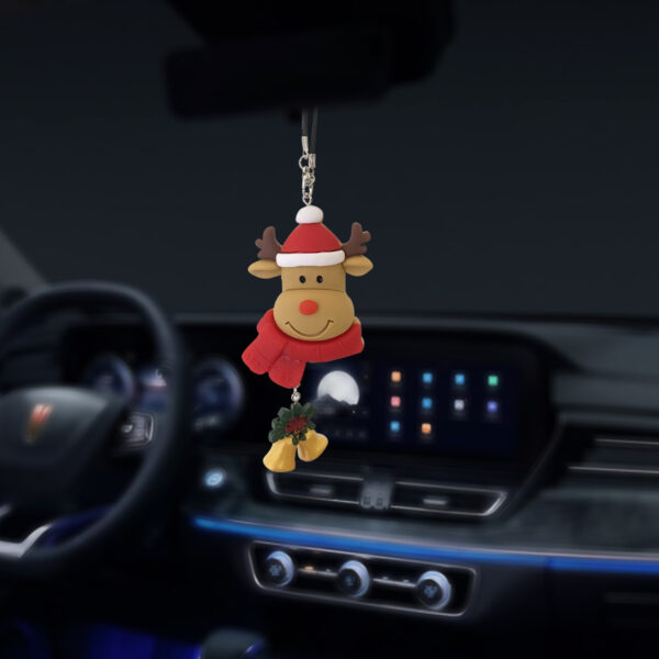 oly-fa9b1946e17a09bf425a15c26b913fc2 Wholesale Christmas Reindeer Snowman Car Rearview Mirror Decoration Pendant