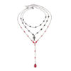 oly-fa9c78f7bdeb7e24cb34c1d482aa47d0 Wholesale Dark Gothic Halloween Layered Blood-Dripping Cross Pendant Necklace