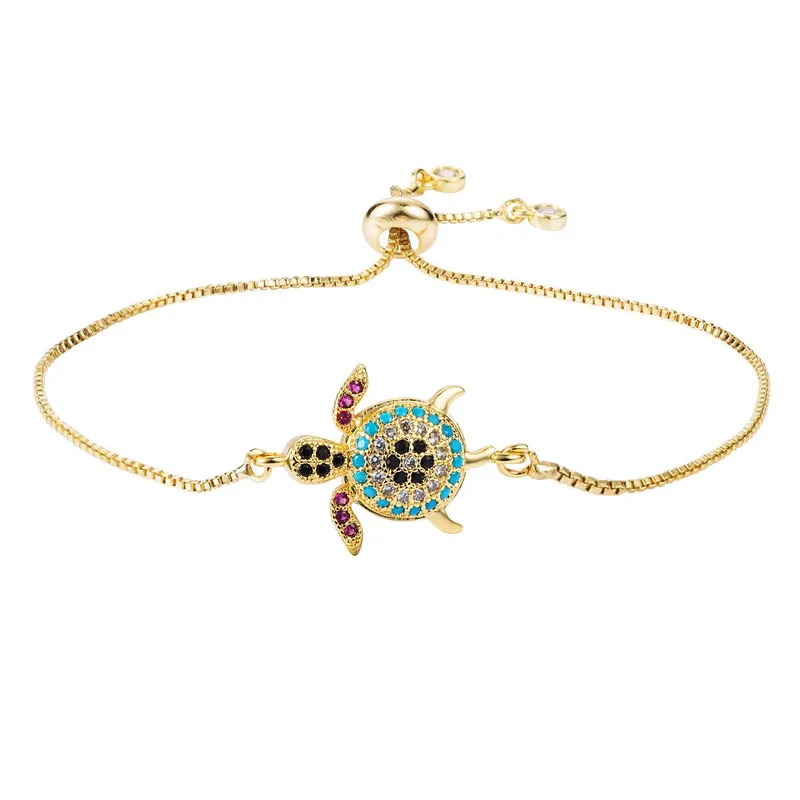 Wholesale Jewelry Fashion Animal Copper Artificial Gemstones Bracelets
