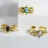 Wholesale PVD Coated 18K Gold Real Gold Plated 304 Stainless Steel Fashion Waterproof Non Tarnish