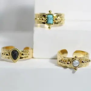 Wholesale PVD Coated 18K Gold Real Gold Plated 304 Stainless Steel Fashion Waterproof Non Tarnish