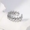 Wholesale Jewelry Fashion Geometric 304 Stainless Steel 18K Gold Plated Plating Stainless Steel Rings