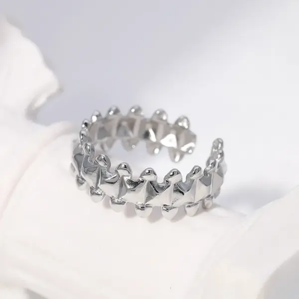Wholesale Jewelry Fashion Geometric 304 Stainless Steel 18K Gold Plated Plating Stainless Steel Rings