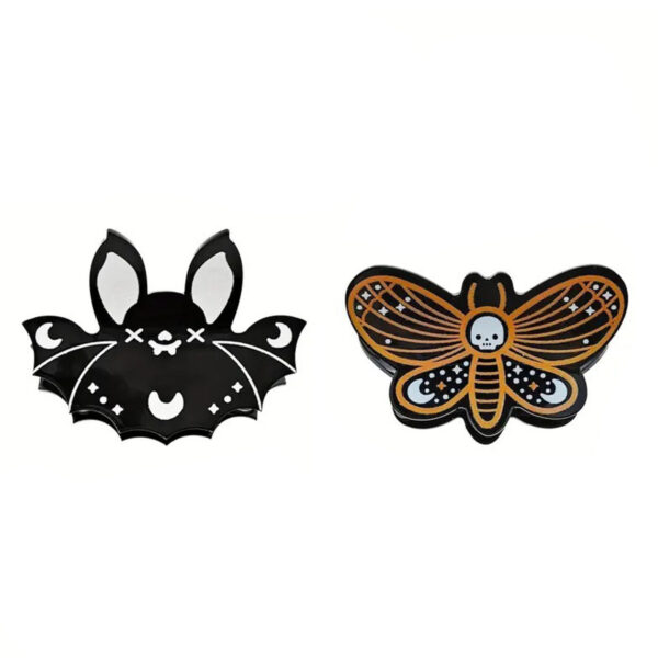 Wholesale Cross-Border Halloween Funny Pumpkin Clip Butterfly Skull Hairpin Back of Head Hair Bat Ponytail Clip Hair Accessory