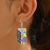 Wholesale Book Girl Acrylic Earrings