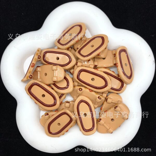 Wholesale Colorful skateboard hand-painted beads