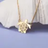 Wholesale Jewelry Sweet Simple Style Cat Butterfly Airplane 304 Stainless Steel 18K Gold Plated Plating Pendant Necklace