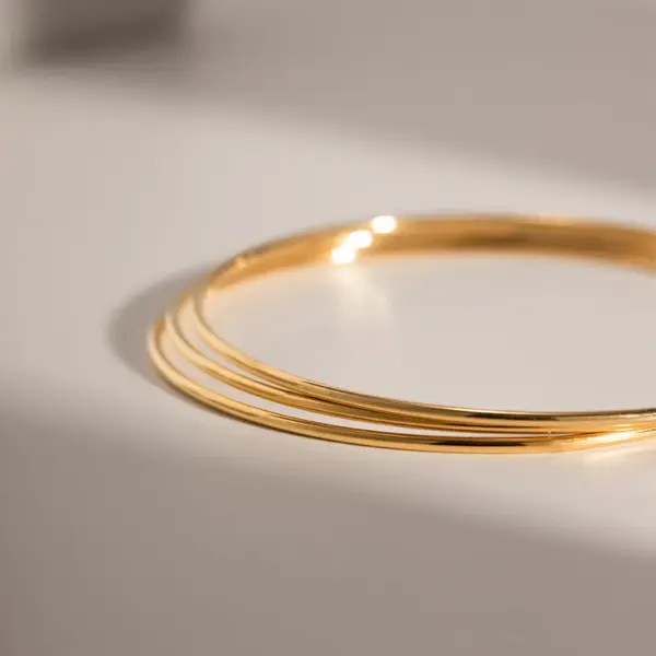 Wholesale Streetwear Korean Style Solid Color 304 Stainless Steel Bangle In Bulk