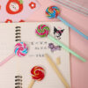 Wholesale Simulation lollipop shape gel pen student gift pen children's prize pen black writing pen creative stationery