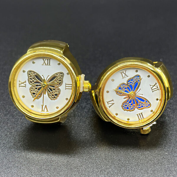 Wholesale [Ring watch] manufacturers selling mini jewelry trend men and women couple explosion quartz ring watch foreign trade