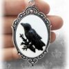 Wholesale Cross-border foreign trade Amazon Gothic Crow Forest Pendant Charm Necklace Factory Outlet