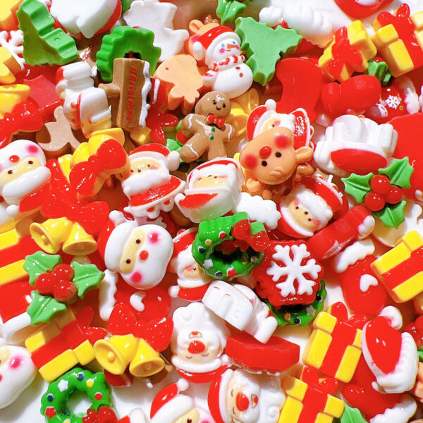 Wholesale Christmas resin accessories wholesale DIY handmade materials