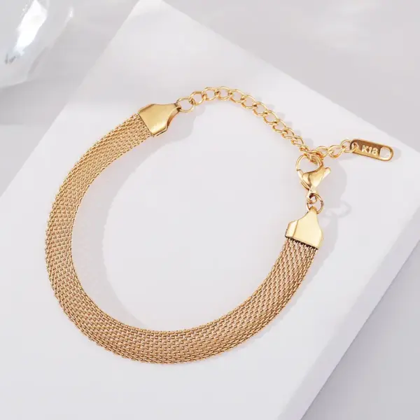 Wholesale Fashion Geometric Titanium Steel Plating Bracelets
