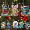 Wholesale New Product Stitch Cartoon Character Christmas Tree Decoration Pendant Acrylic Flat Christmas Home Decoration Hanging