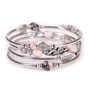 Pink Zebra Stone Bracelet