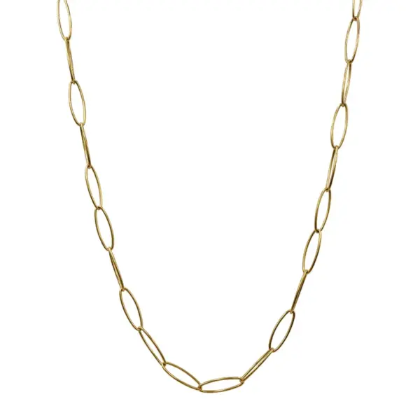 Wholesale Jewelry INS Style Printing 304 Stainless Steel Gold Plated Plating Chain Stainless Steel Necklaces
