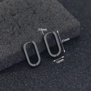 Long U-Shaped 21mm Black One