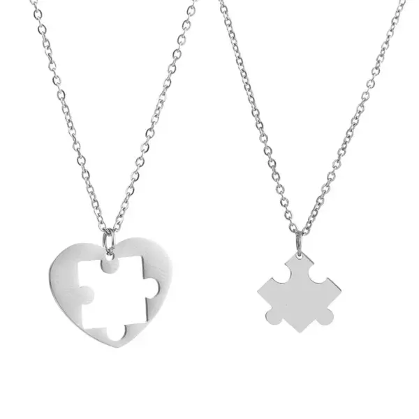 Wholesale Fashion Heart Shape Stainless Steel Polishing Pendant Necklace