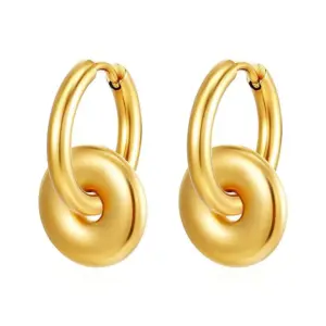 2.5*12 Simple Bracelet Hollow Circle Gold Ear Clip