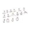 Copper Ear Cartilage Rings & Studs Geometric Waterproof Non Tarnish Surgical Steel Women'S