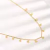 Wholesale Vacuum Plating Real Gold Plated 18K Gold Butterfly 304 Stainless Steel Sweet Simple Style Waterproof Non Tarnish 304 Stainless Steel Necklace