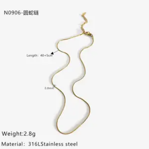 Golden Snake Chain / One Size