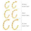 Wholesale 201 Stainless Steel Geometric Electroplated 18K Real Gold Plated Simple Style Commute Waterproof Non Tarnish Plating Ear Studs