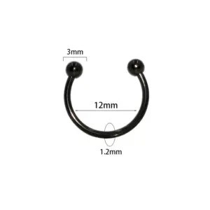 Black / 1.2x12x3MM