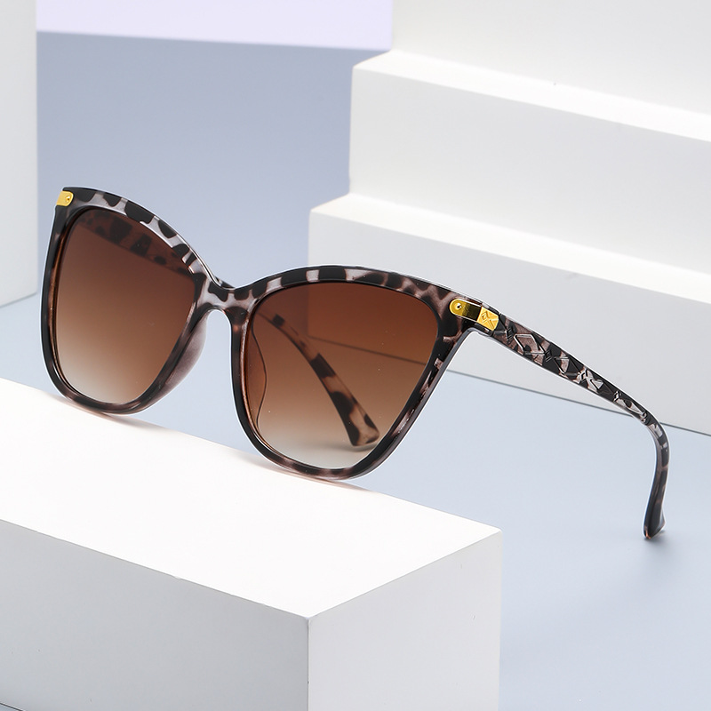 Wholesale 2023 Foreign Trade Cross-border Fashion Hot Sunglasses Women's Large Frame Personalized Outdoor Little Red Book Live Same Sunglasses