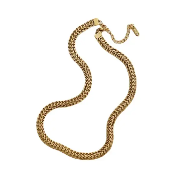 Wholesale Retro Classic Style Solid Color Titanium Steel Plating Bracelets Necklace