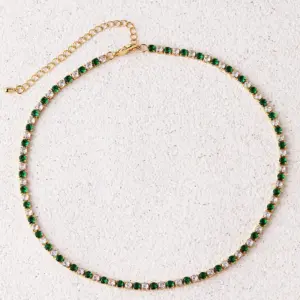Green Necklace-Gold