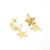 Wholesale PVD Coated Real Gold Plated 18K Gold Star Moon 304 Stainless Steel IG Style Nordic Style African Style Waterproof Non Tarnish 304 Stainless Steel Lobster Trigger Clasp Closure Pendant Necklace
