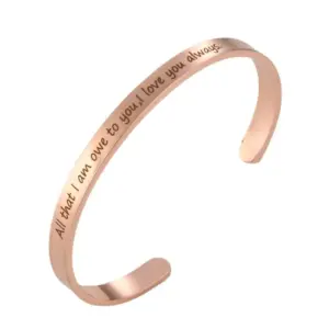 G2548 Rose Gold All That I Am Owe to You, I Love You Alway
